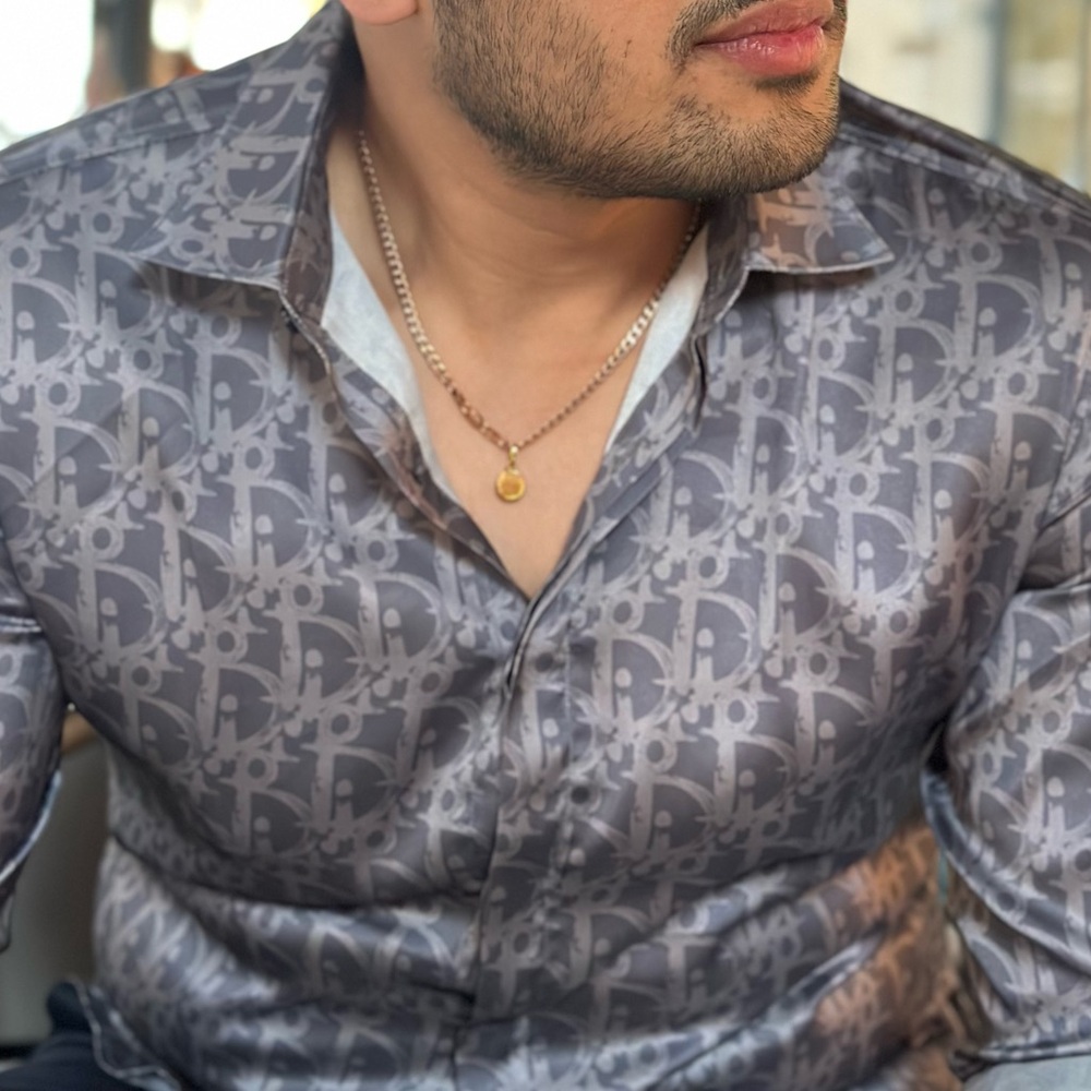Dior Men’s Shirt | Grey Dior Shirt | Dior Shirt